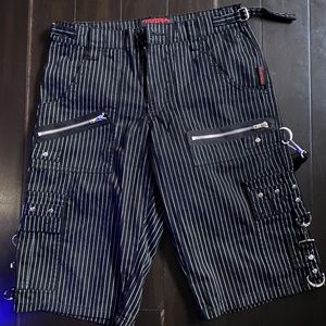 Tripp NYC Men's Pinstripe Bondage Shorts size 28